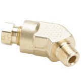 Tube to Pipe - 45 Elbow - Brass Flareless Tube Fitting, Impulse